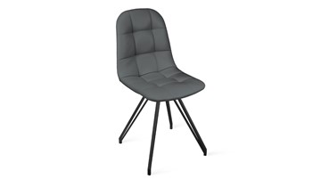 Обеденный стул Райс К4 (Черный муар/Кож.зам Polo Graphite) в Коврове