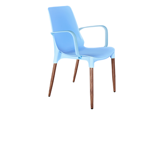 Обеденный стул SHT-ST76/S424-С (голубой/темный орех) в Коврове