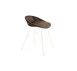 Обеденный стул SHT-ST19-SF1 / SHT-S37 (кофейный трюфель/белый муар) в Коврове