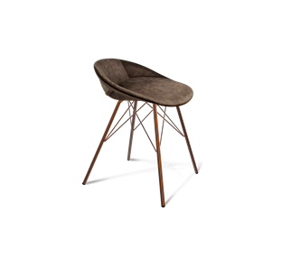 Обеденный стул SHT-ST19-SF1 / SHT-S37 (кофейный трюфель/медный металлик) в Коврове - предосмотр