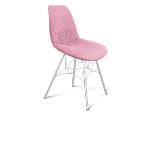 Обеденный стул SHT-ST29-С22 / SHT-S100 (розовый зефир/хром лак) во Владимире