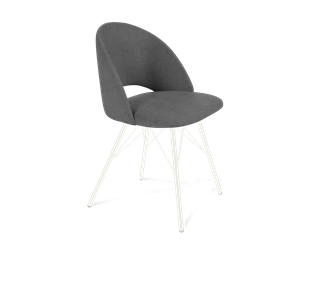 Обеденный стул SHT-ST34 / SHT-S37 (платиново-серый/белый муар) в Коврове