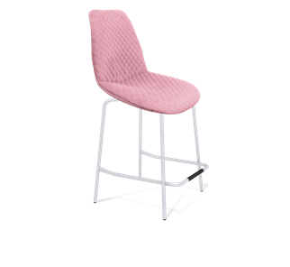 Полубарный стул SHT-ST29-С22 / SHT-S29P-1 (розовый зефир/хром лак) во Владимире