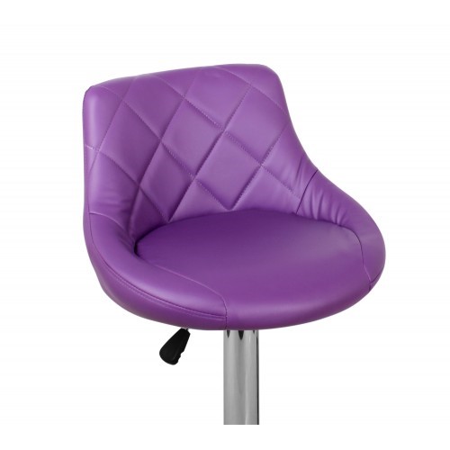 Барный стул Комфорт с мягкой спинкой WX-2396 экокожа фиолетовый во Владимире - изображение 2