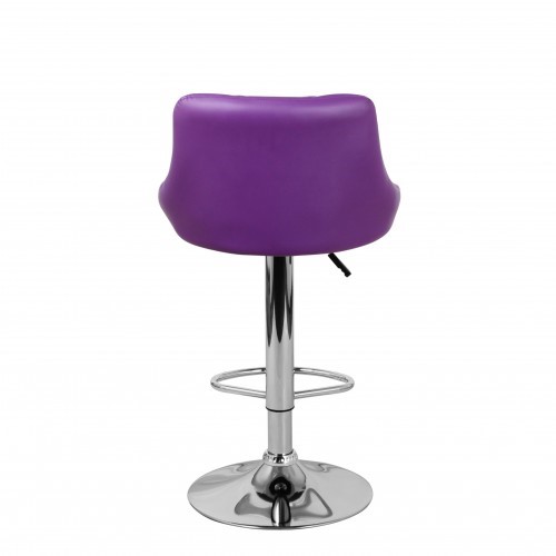 Барный стул Комфорт с мягкой спинкой WX-2396 экокожа фиолетовый во Владимире - изображение 5