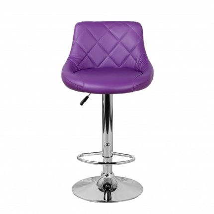 Барный стул Комфорт с мягкой спинкой WX-2396 экокожа фиолетовый во Владимире - изображение