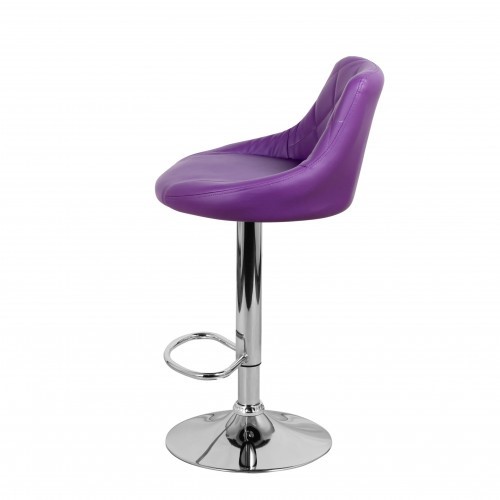 Барный стул Комфорт с мягкой спинкой WX-2396 экокожа фиолетовый во Владимире - изображение 7