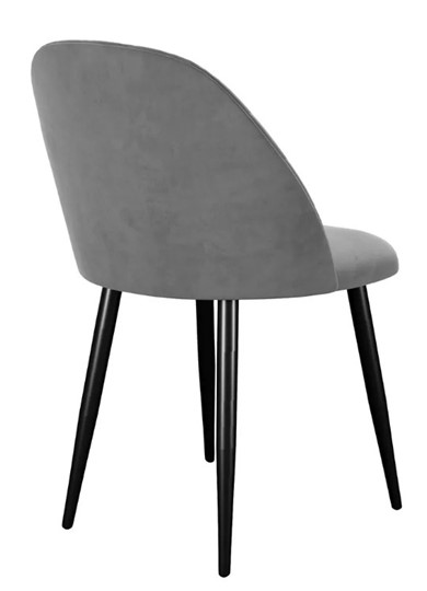 Обеденный стул 302, микровелюр B22 grey, ножки черные в Коврове - изображение 3
