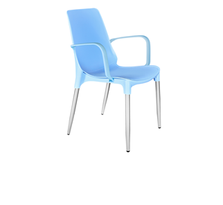Обеденный стул SHT-ST76/S424-С (голубой/хром лак) во Владимире