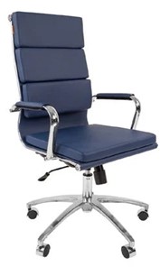 Офисное кресло CHAIRMAN 750 экокожа синяя в Коврове