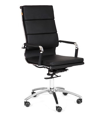 Офисное кресло CHAIRMAN 750 экокожа черная во Владимире - изображение