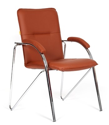 Компьютерное кресло CHAIRMAN 850 Экокожа Terra 111 коричневая в Коврове - изображение