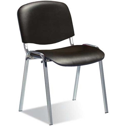 Офисный стул Iso Chrome кож.зам  PU-01 черный в Коврове - изображение