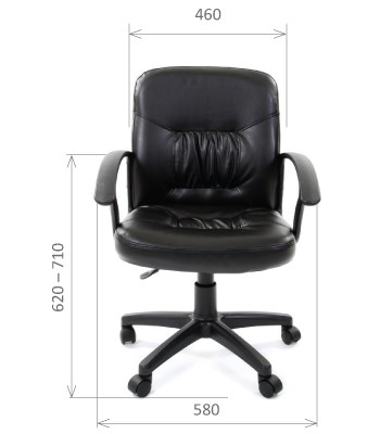 Кресло офисное CHAIRMAN 651 ЭКО коричневое в Коврове - изображение 1