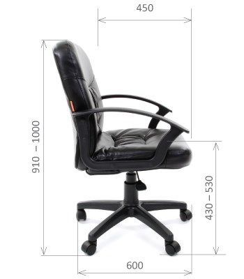 Кресло офисное CHAIRMAN 651 ЭКО коричневое в Коврове - изображение 2