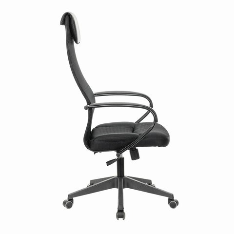 Офисное кресло Brabix Premium Stalker EX-608 PL (ткань-сетка/кожзам, черное) 532090 в Коврове - изображение 2