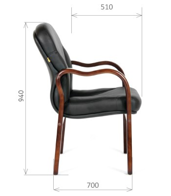 Кресло компьютерное CHAIRMAN 658 Натуральная кожа черный во Владимире - изображение 2