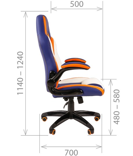 Кресло компьютерное CHAIRMAN GAME 15, MIXCOLOR в Коврове - изображение 5