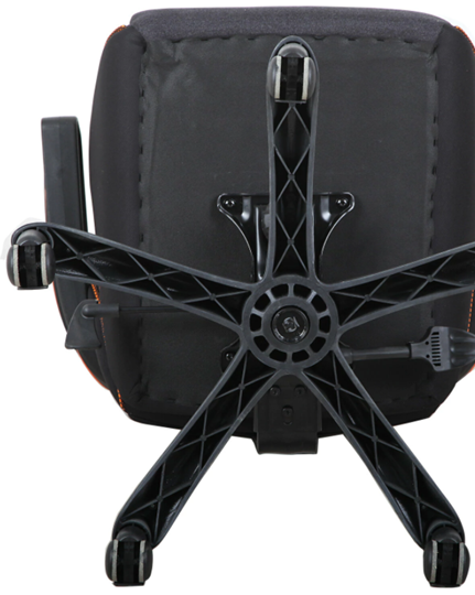 Кресло компьютерное Brabix Techno Pro GM-003 (ткань, черное/серое, вставки оранжевые) в Коврове - изображение 5