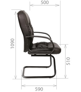 Кресло CHAIRMAN 416V экокожа черная в Коврове - предосмотр 2