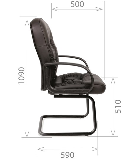 Кресло CHAIRMAN 416V экокожа черная в Коврове - изображение 2