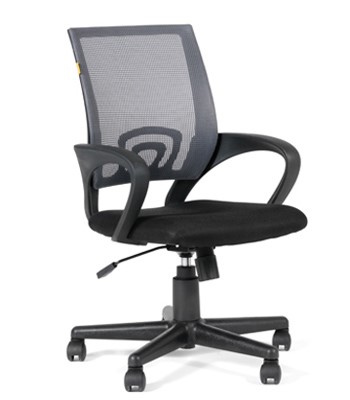 Кресло офисное CHAIRMAN 696 black Сетчатый акрил DW63 темно-серый в Коврове - изображение