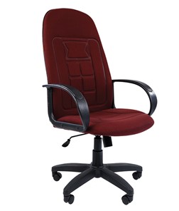 Кресло офисное CHAIRMAN 727 ткань ст., цвет бордо в Коврове