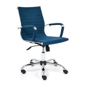 Кресло компьютерное URBAN-LOW флок, синий, арт.14448 в Коврове