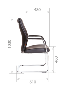 Офисное кресло CHAIRMAN Vista V Экокожа премиум коричневая (vista) в Коврове - предосмотр 2