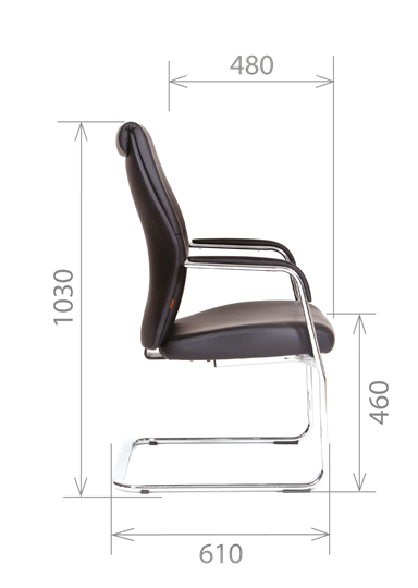 Офисное кресло CHAIRMAN Vista V Экокожа премиум коричневая (vista) в Коврове - изображение 2