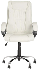 Офисное кресло ELLY (CHR68) экокожа ECO-50, белая во Владимире