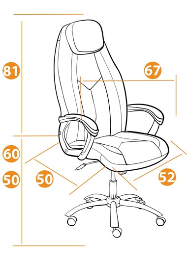 Компьютерное кресло BOSS Lux, кож/зам, черный, арт.21151 во Владимире - изображение 13