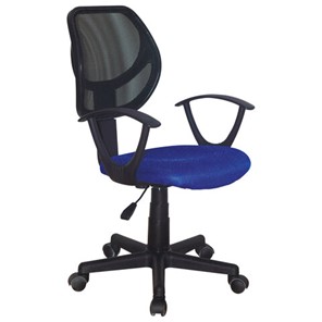 Кресло компьютерное Brabix Flip MG-305 (ткань TW, синее/черное) 531919 во Владимире