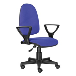 Компьютерное кресло Brabix Prestige Ergo MG-311 (регулируемая эргономичная спинка, ткань, черно-синее) 531876 в Коврове