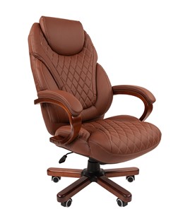 Офисное кресло CHAIRMAN 406, коричневый во Владимире