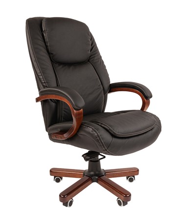 Кресло CHAIRMAN 408 кожа черная в Коврове - изображение