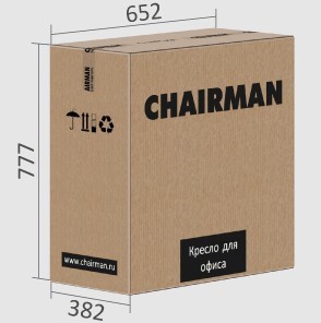Офисное кресло CHAIRMAN 432, экокожа, цвет коричневый в Коврове - изображение 7
