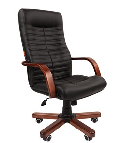 Офисное кресло CHAIRMAN 480 WD, экокожа, цвет черный во Владимире