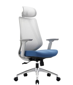 Кресло компьютерное CHAIRMAN 580 Сетчатый акрил белый / Полиэстер голубой в Коврове
