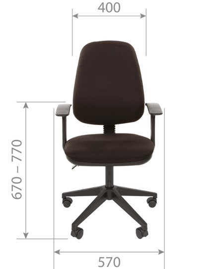 Кресло компьютерное CHAIRMAN 661 Ткань стандарт 15-13 серая во Владимире - изображение 3