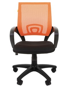 Компьютерное кресло CHAIRMAN 696 black Сетчатый акрил DW66 оранжевый во Владимире - предосмотр 4