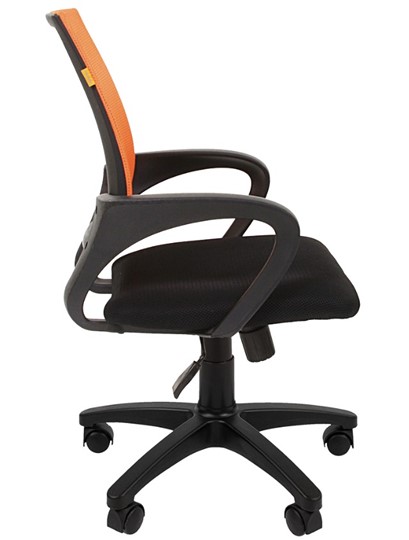 Компьютерное кресло CHAIRMAN 696 black Сетчатый акрил DW66 оранжевый в Коврове - изображение 5