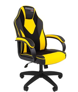 Офисное кресло CHAIRMAN GAME 17, цвет черный /желтый во Владимире