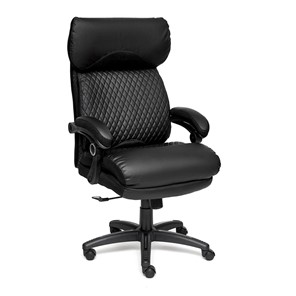 Офисное кресло CHIEF кож/зам/ткань, черный/черный стеганный/черный, 36-6/36-6/11 арт.12851 в Коврове