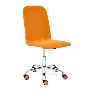 Офисное кресло RIO флок/кож/зам, оранжевый/оранжевый, арт.14188 в Коврове