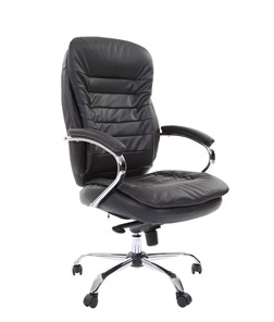 Компьютерное кресло CHAIRMAN 795 кожа, цвет черный в Коврове