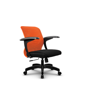 Кресло офисное SU-M-4/подл.160/осн.001, Оранжевый/Черный в Коврове