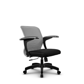 Компьютерное кресло SU-M-4/подл.160/осн.001, Светло-серый/Черный во Владимире