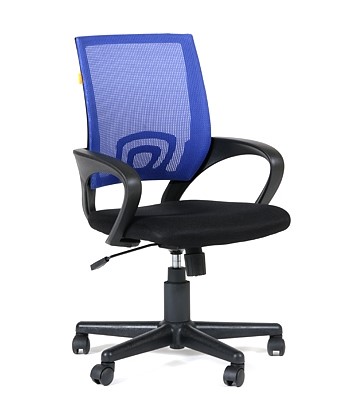 Компьютерное кресло CHAIRMAN 696 black Сетчатый акрил DW61 синий во Владимире - изображение