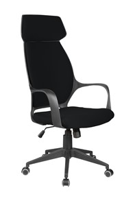 Кресло компьютерное Riva Chair 7272 (Черный/черный) во Владимире